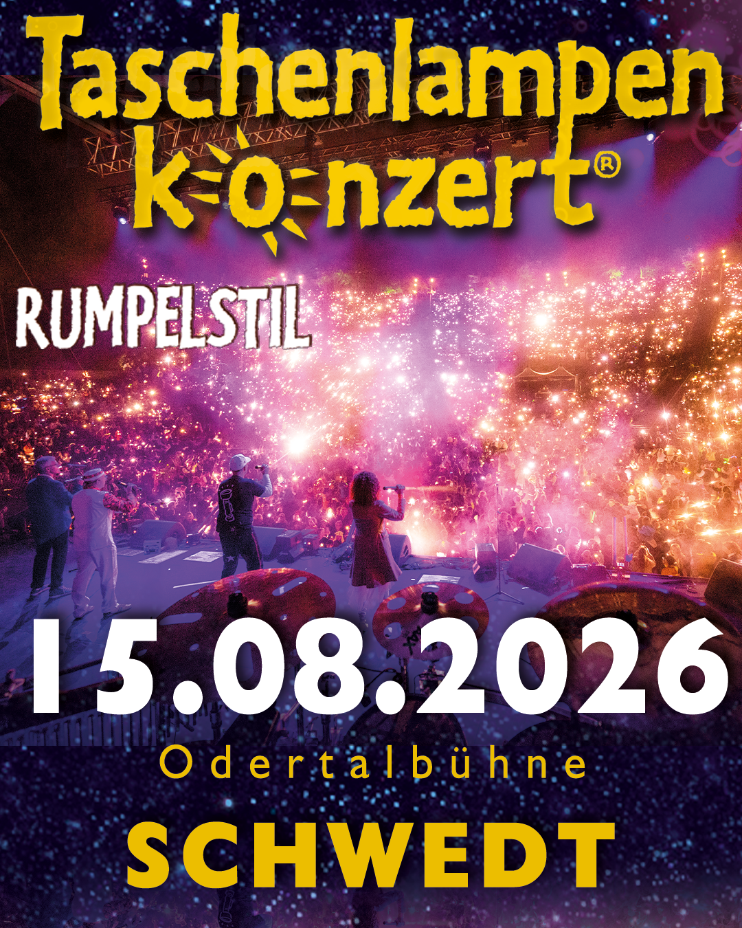 Das SchwedterTaschenlampenkonzert auf der wunderschönen Odertalbühne