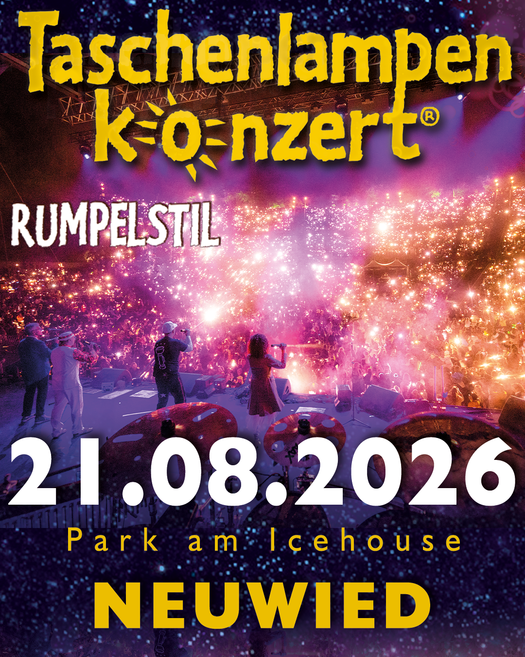 Alle zwei Jahre ein Taschenlampenkonzert in Neuwied.